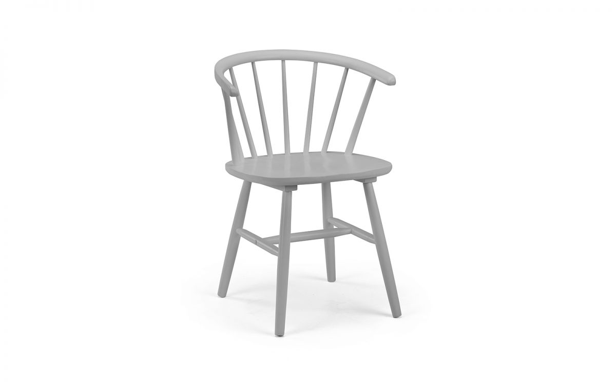 Modea Grey Curved Back Chair - 1