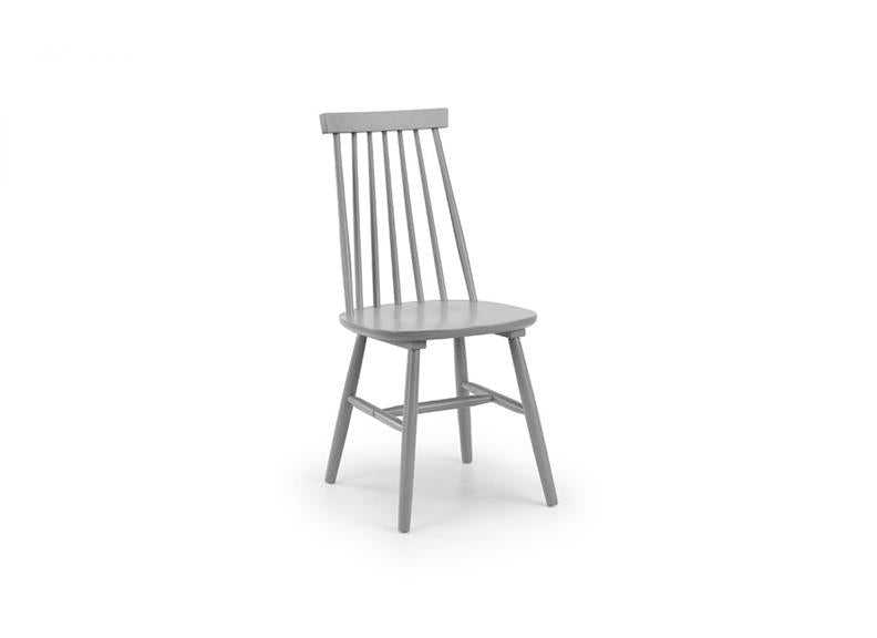 Allasio Grey Spindle Chair - 1