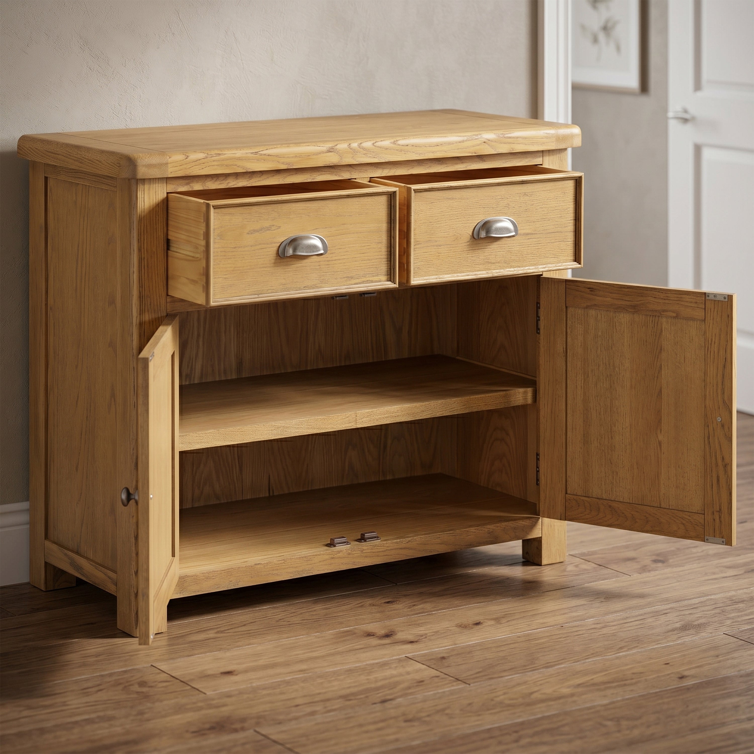 Dorchester Oak 2 Door Sideboard