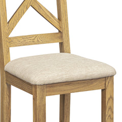Dorchester Oak Cordoba Cross Back Chair