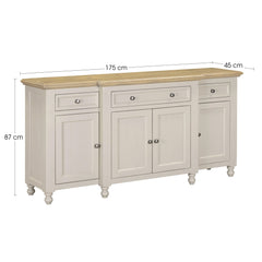 Chateau Painted 4 Door 3 Drawer Sideboard