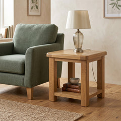 Dorchester Oak Lamp Table
