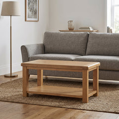 Dorchester Oak Coffee Table with shelf