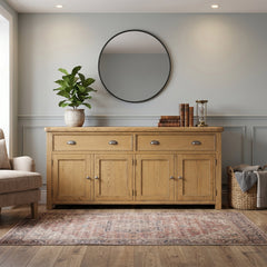 Dorchester Oak 4 Door Sideboard