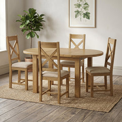 Dorchester Oak 120cm Dining Set