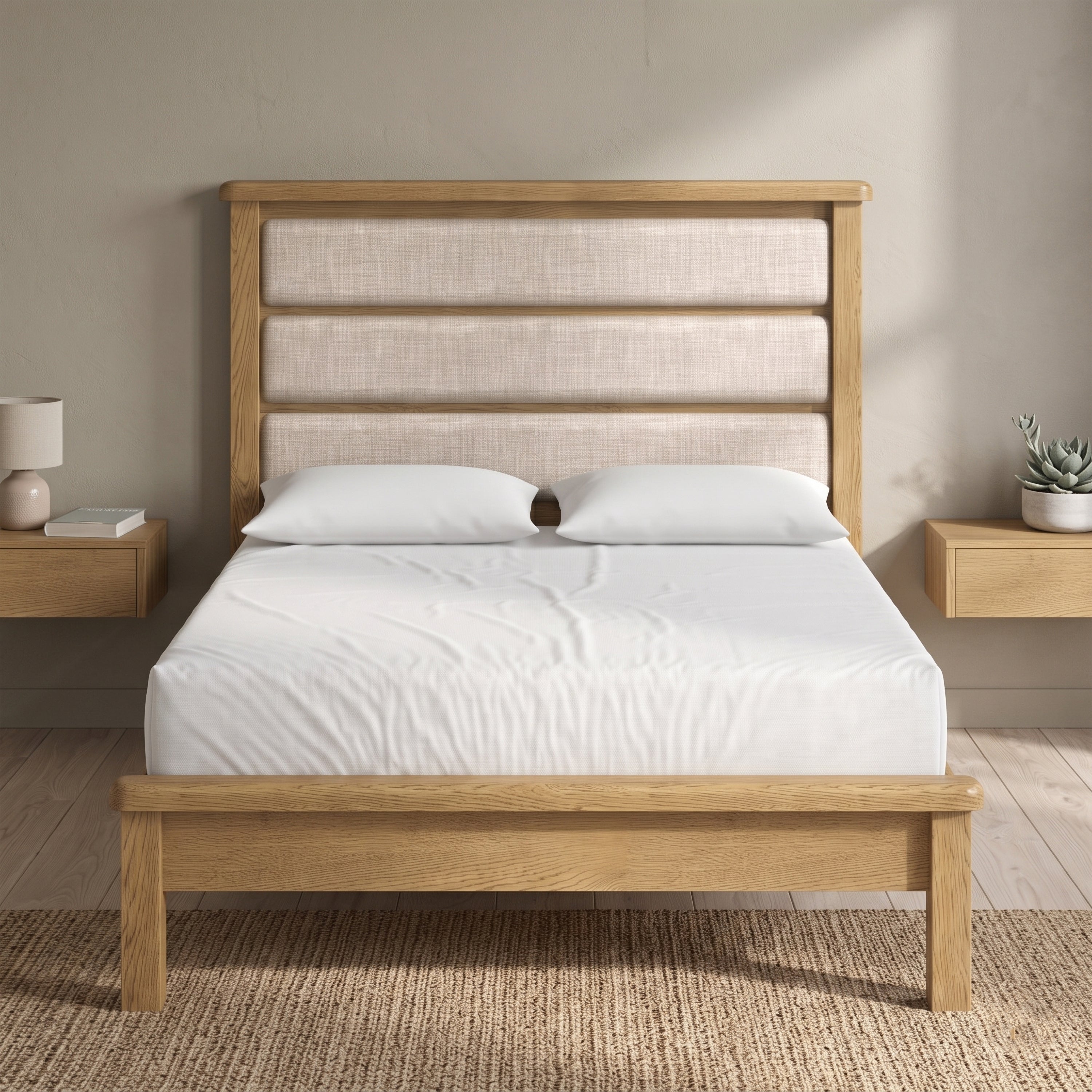 Dorchester Oak 4 ft6 Low End Bed