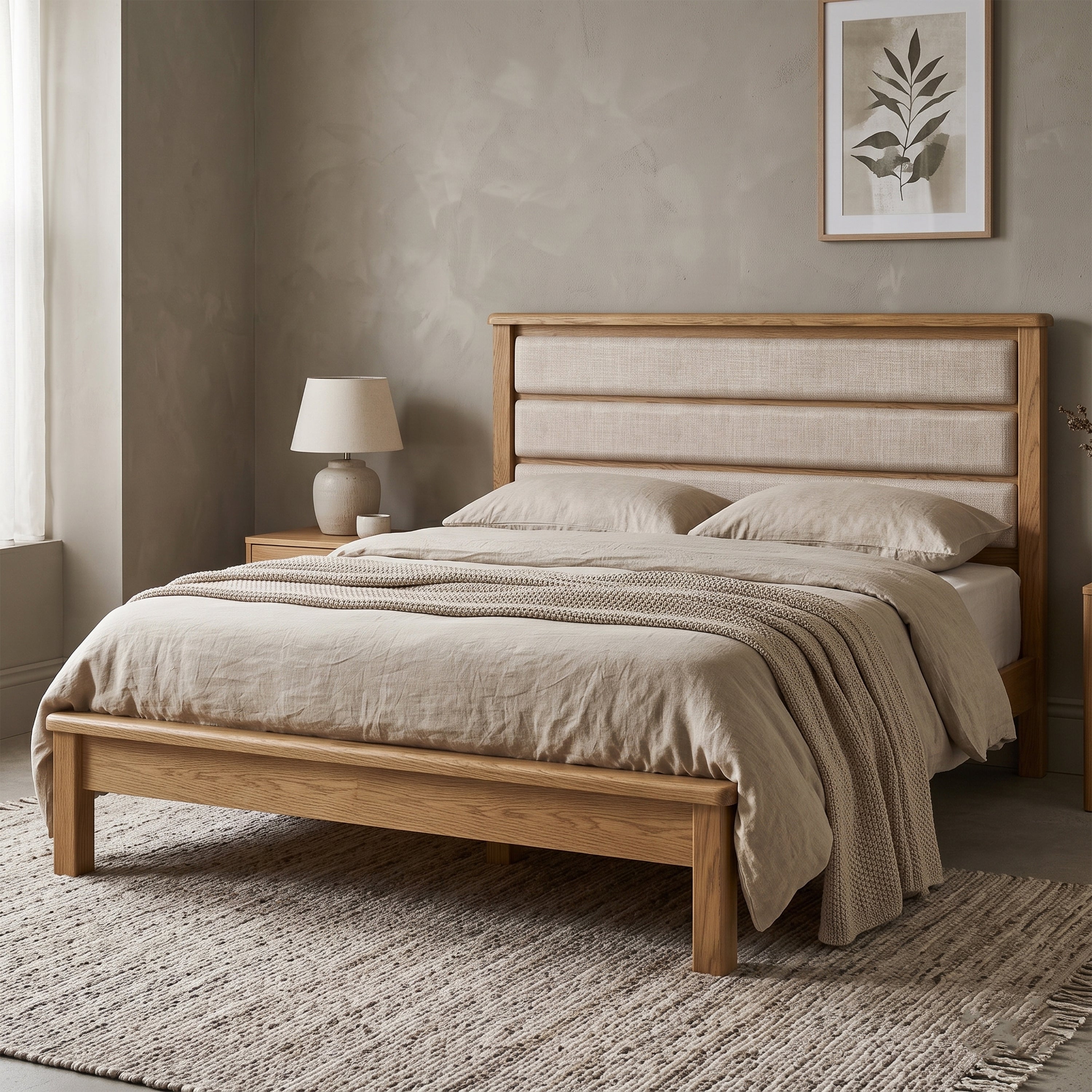 Dorchester Oak 6 ft Low End Bed