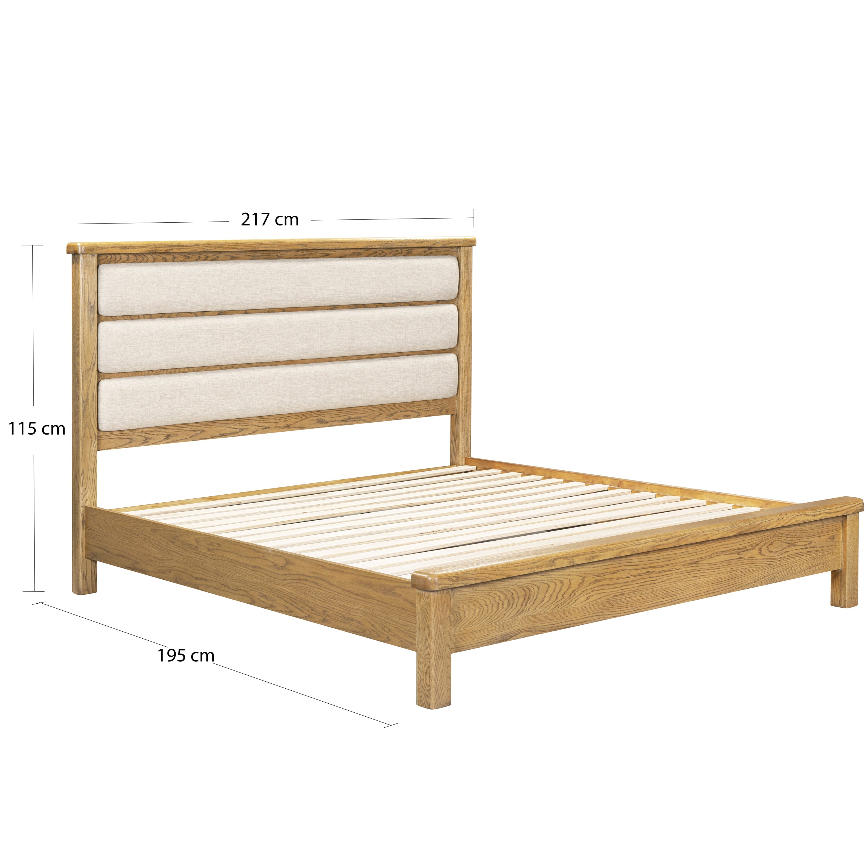 Dorchester Oak 6 ft Low End Bed