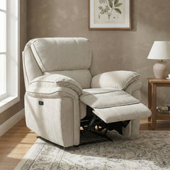 Westbury Chair Electric Recliner Beige
