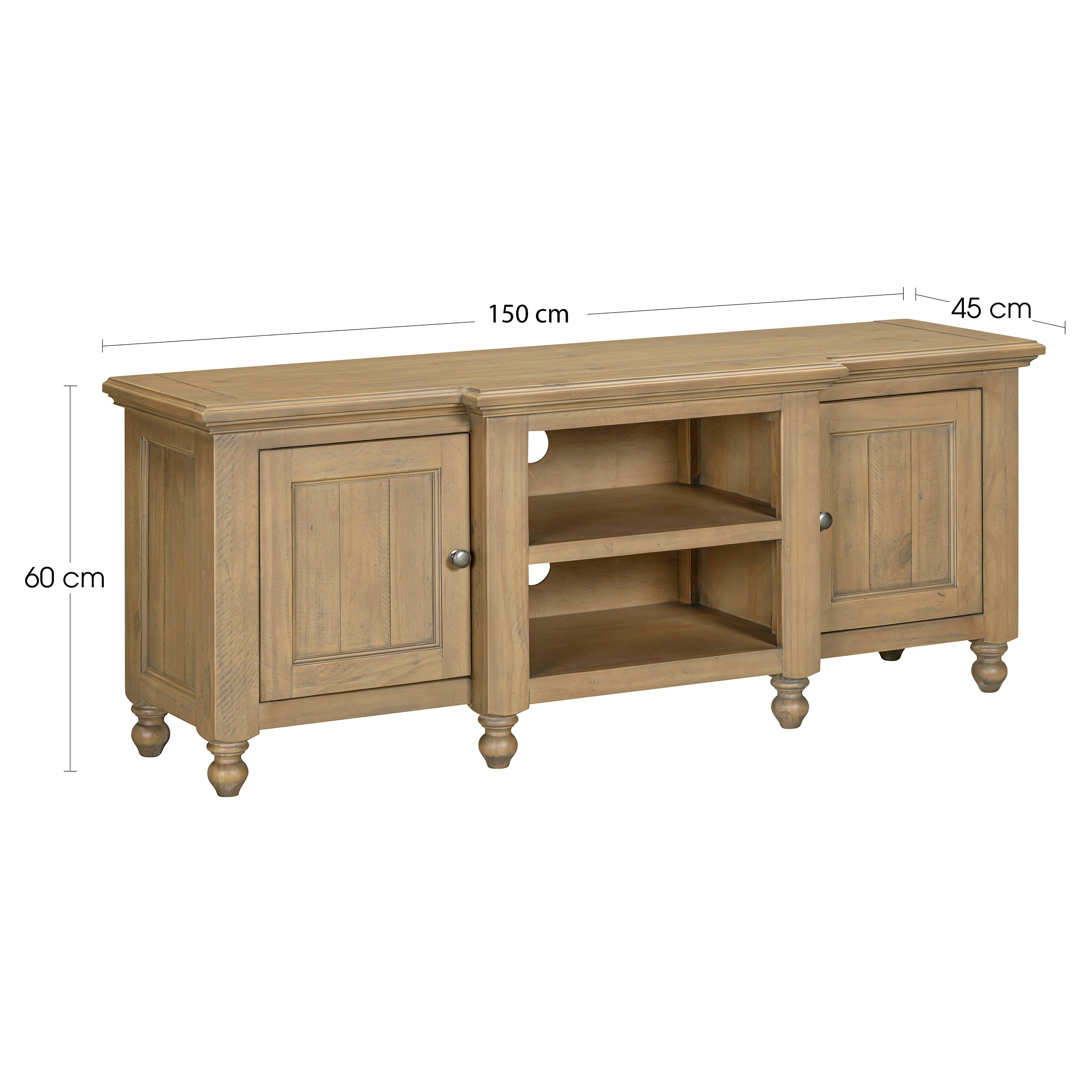 Chateau Rustic Large TV Unit 2 Door