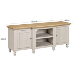 Chateau Painted Large TV Unit 2 Door