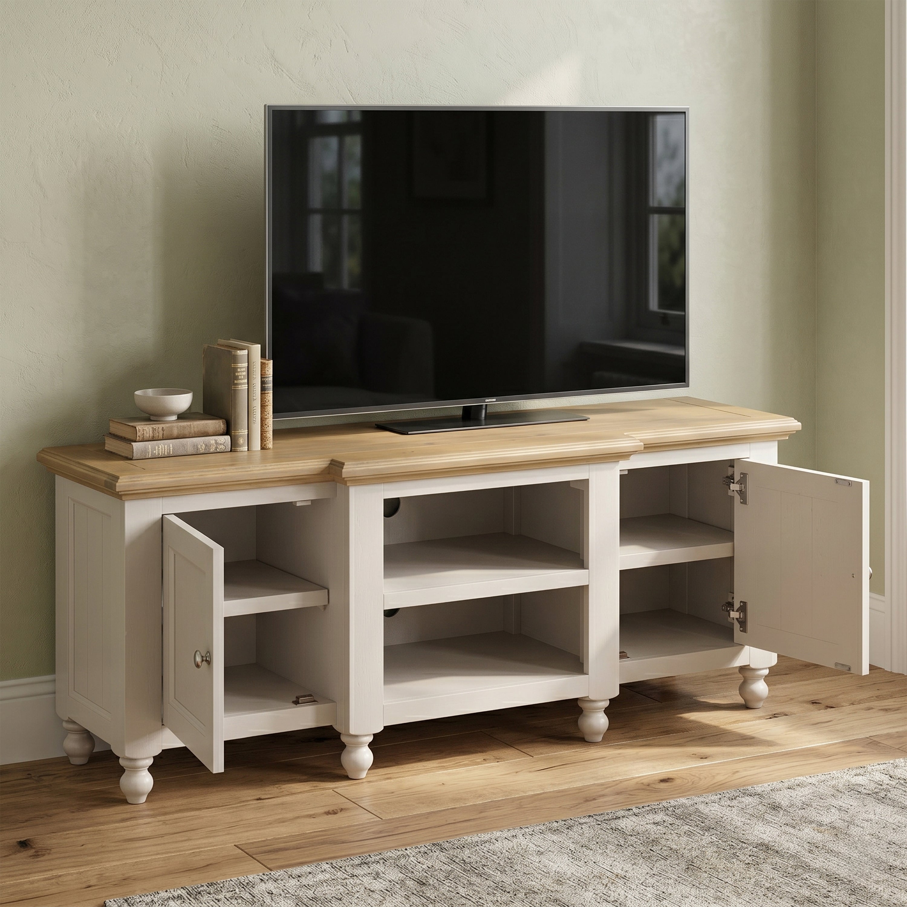 Chateau Painted Large TV Unit 2 Door