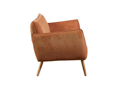 Piper 2 Seater Rust Fabric
