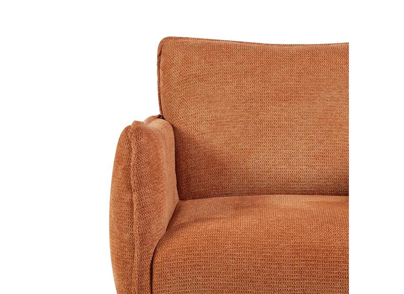 Piper 2 Seater Rust Fabric