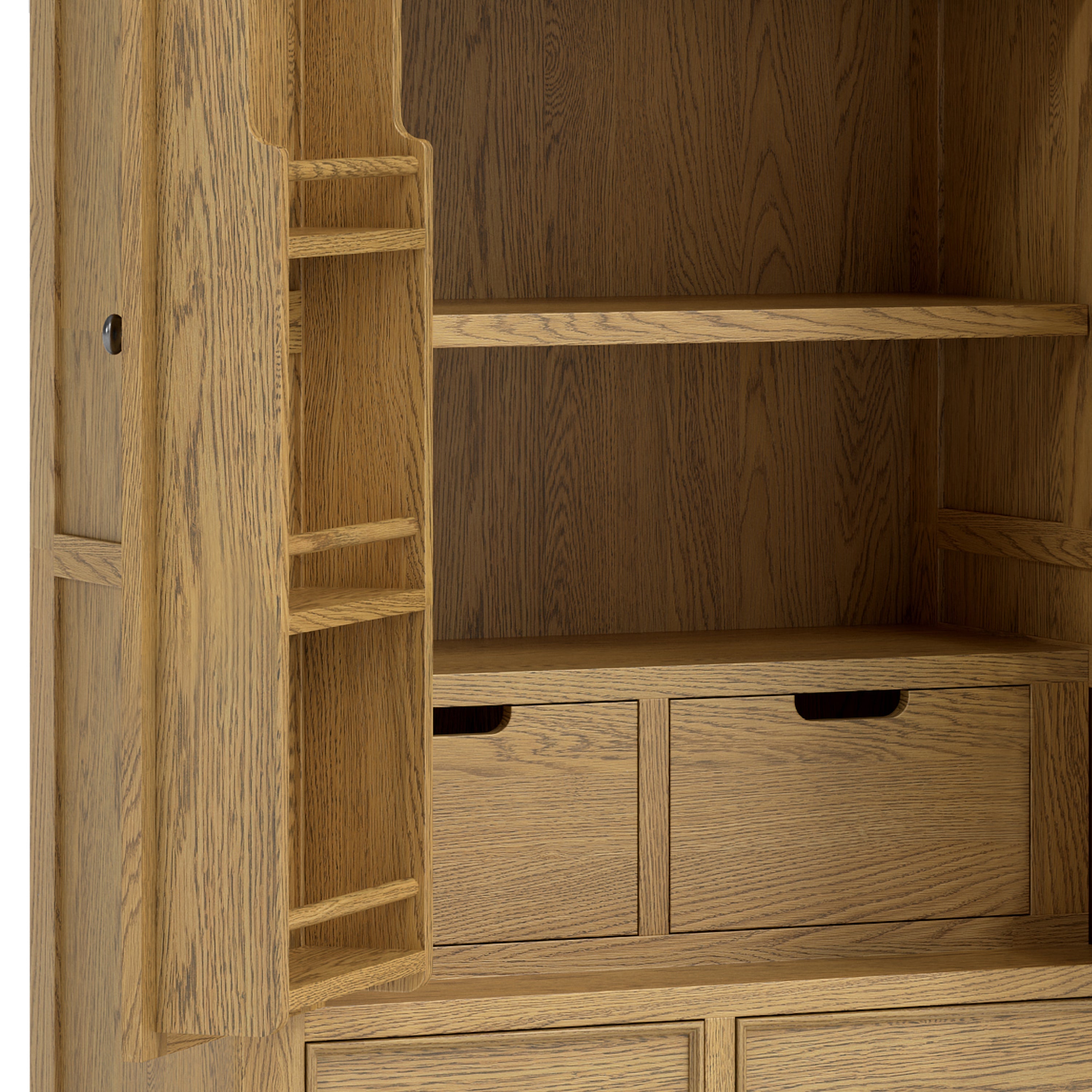Dorchester Oak Double Larder Unit