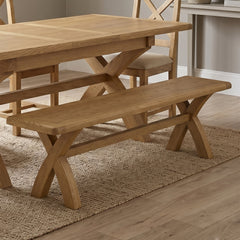 Dorchester Oak 200cm Dining Bench