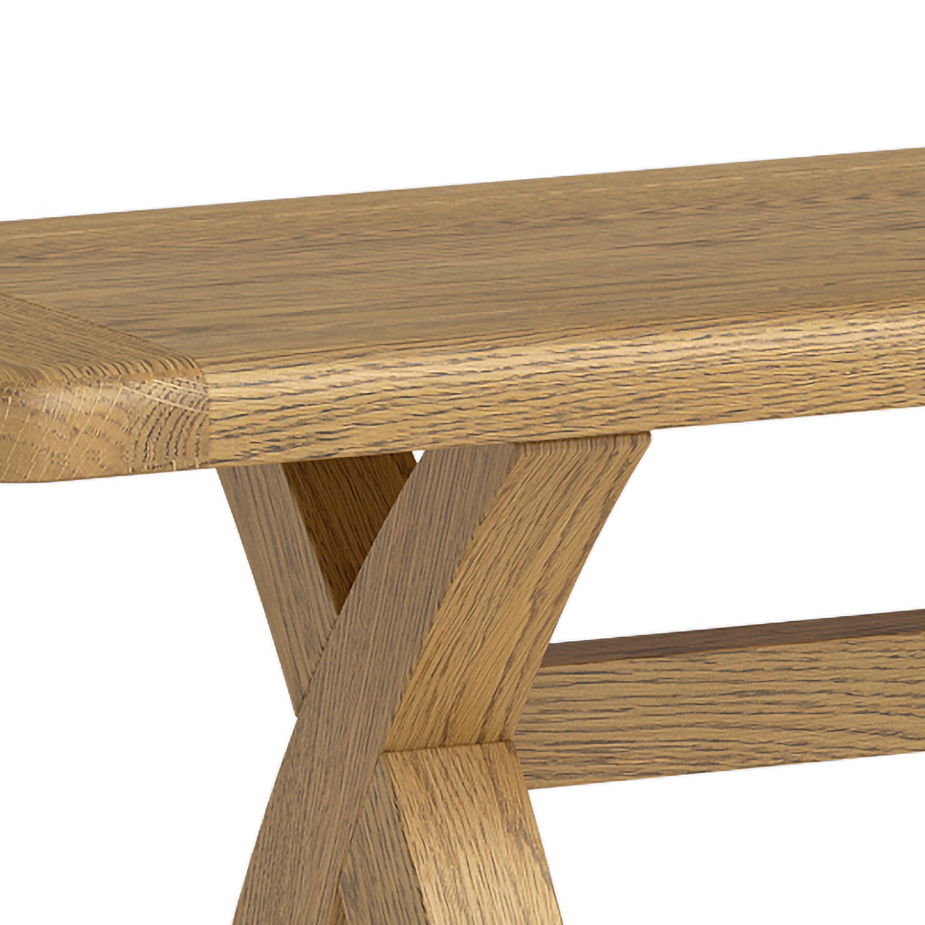 Dorchester Oak 200cm Dining Bench