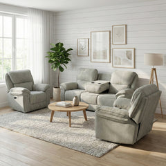 Westbury Electric Reclining 3+1+1 Suite Beige