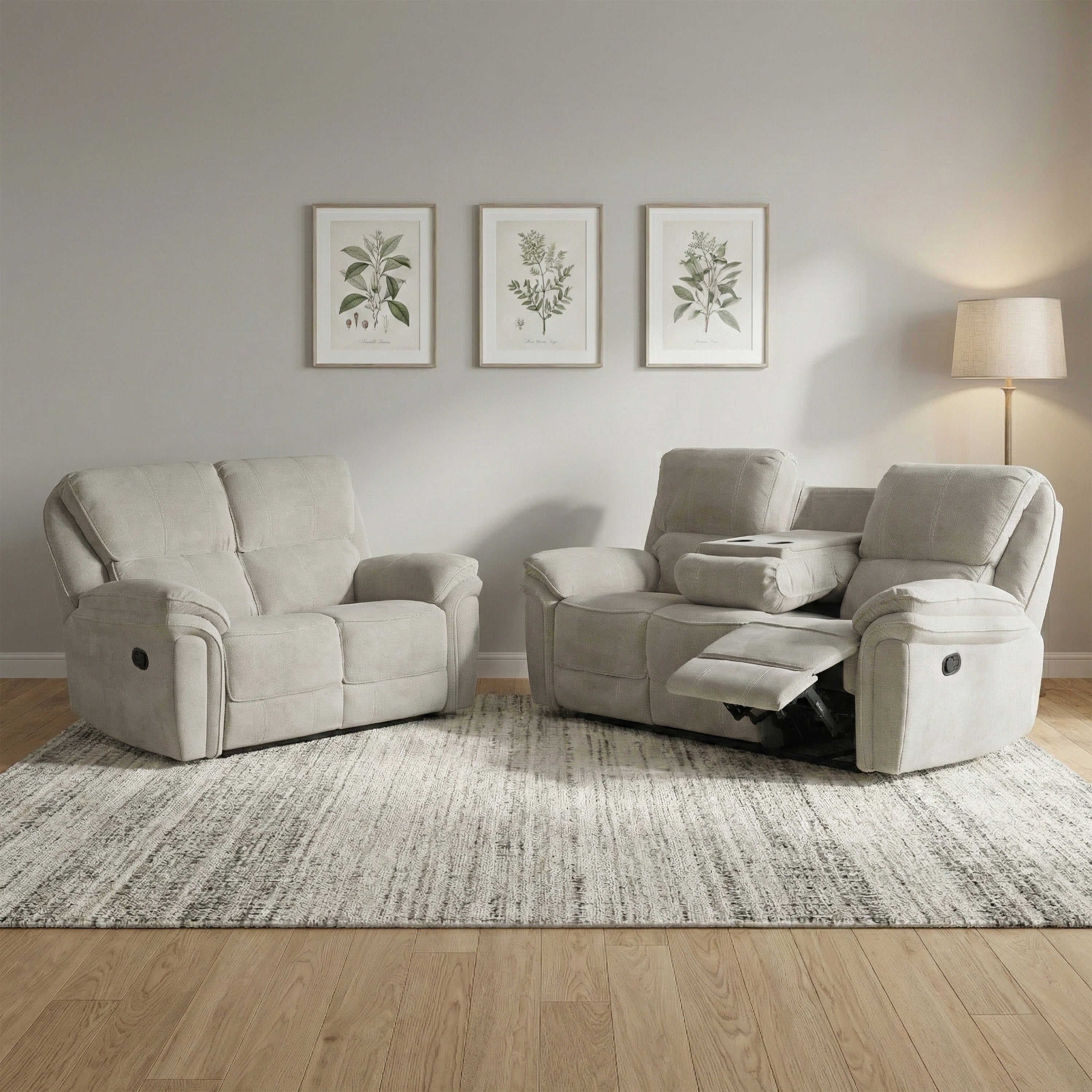 Westbury Manual Reclining 3+2 Suite Beige