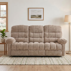 Cloud 3 Seater Recliner Beige