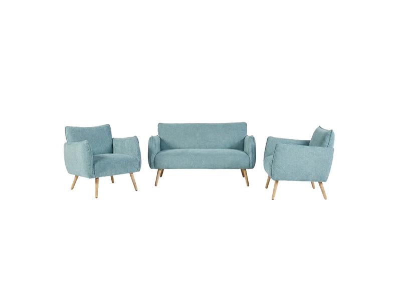 Piper 2+1+1 Teal Fabric