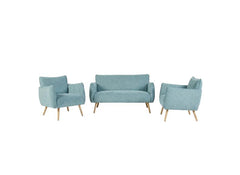 Piper 2+1+1 Teal Fabric