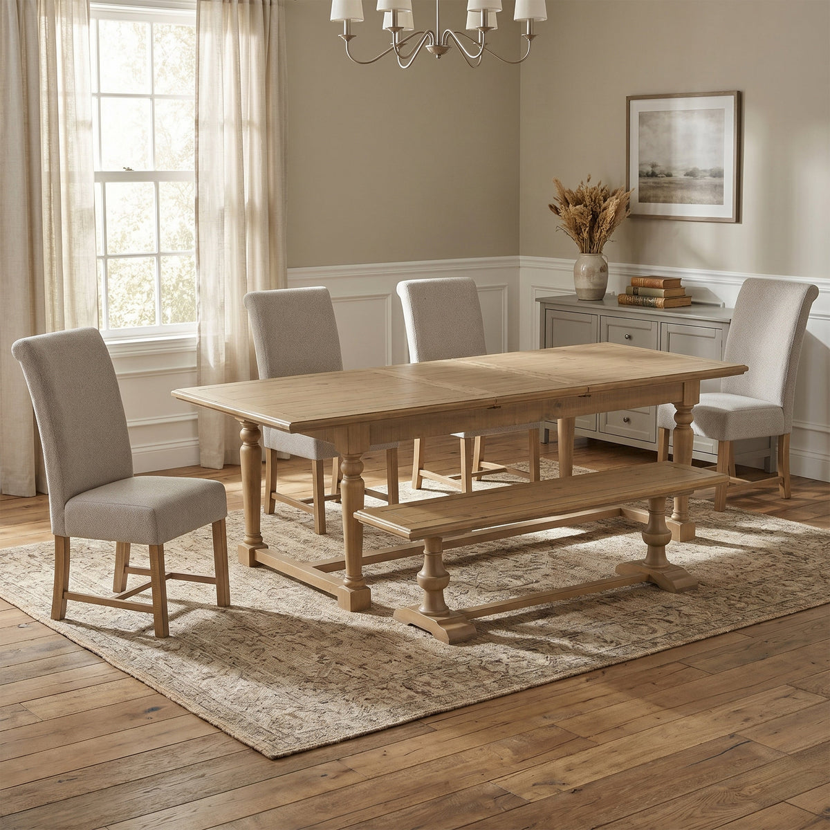 Chateau Rustic  200/250cm Dining Set