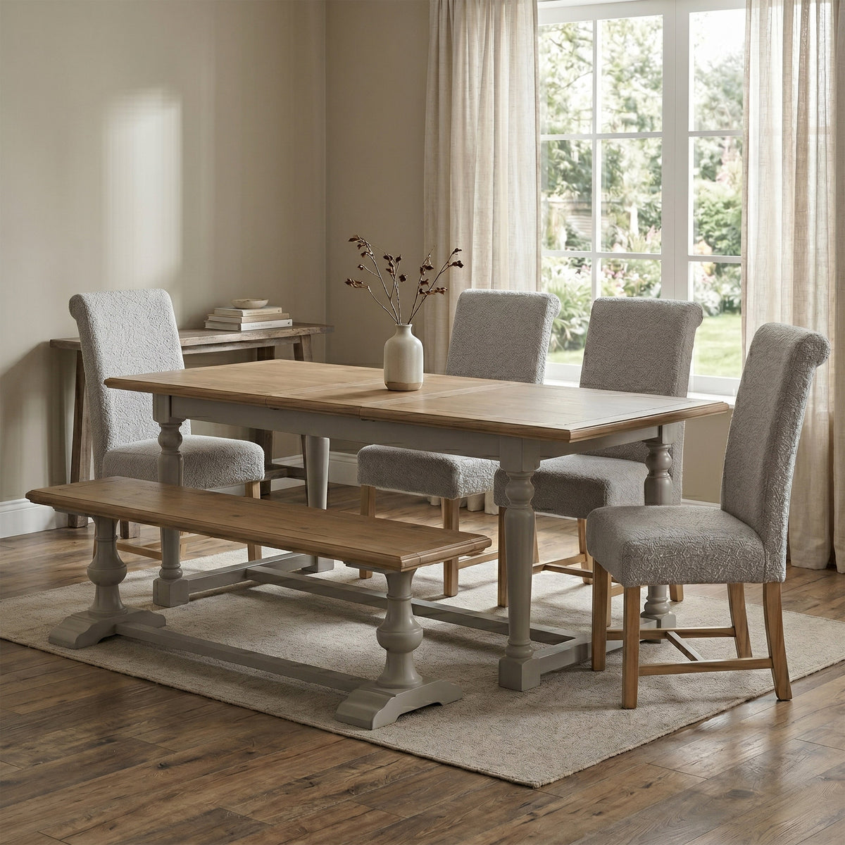 Chateau Painted 200/250cm Dining Set