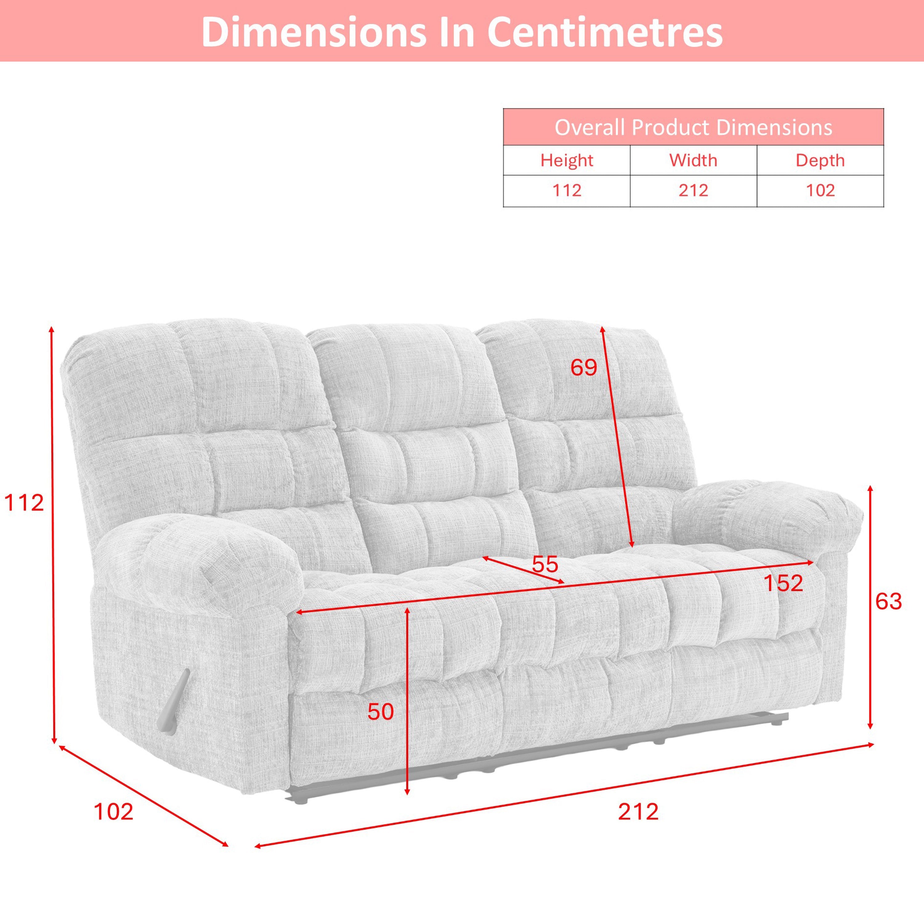 Cloud Recliner 3+1+1 Suite Beige