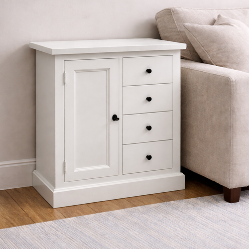 Handcrafted Painted Compact Sideboard – Floor Model