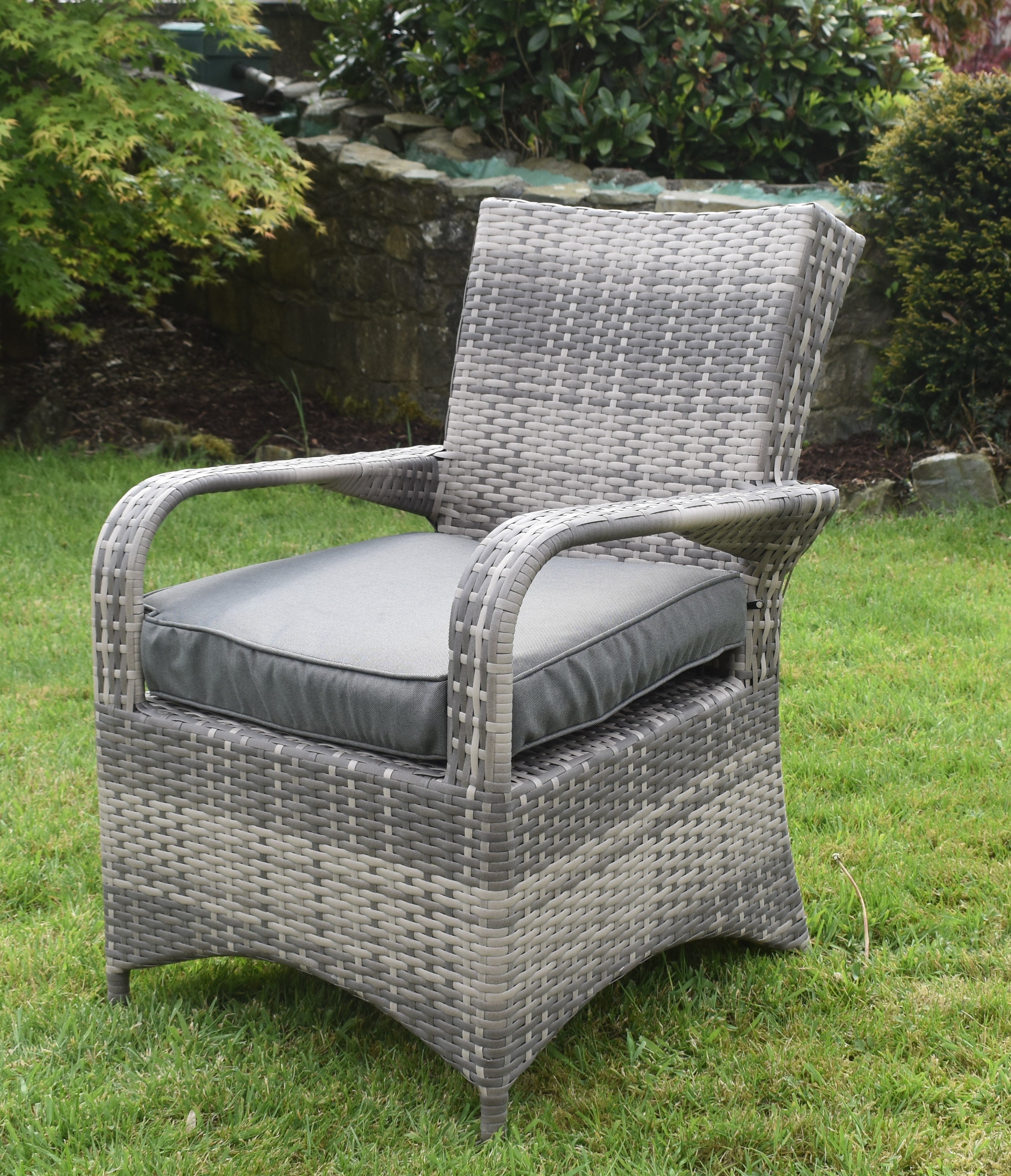 Majorca Dining Set - Round Patio Dining Set With Glass Top