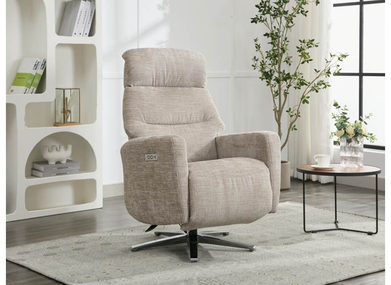 Monique Powered Fabric TV Chairs