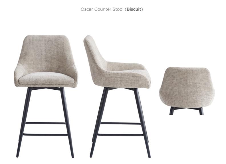 Oscar Fabric Counter Stools