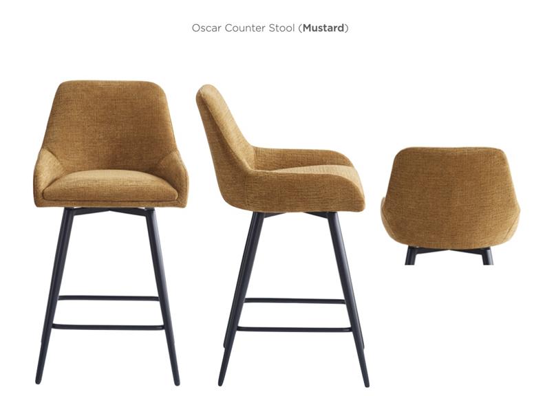 Oscar Fabric Counter Stools