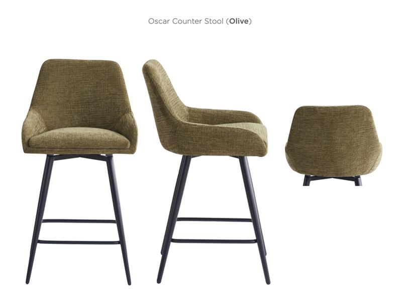 Oscar Fabric Counter Stools