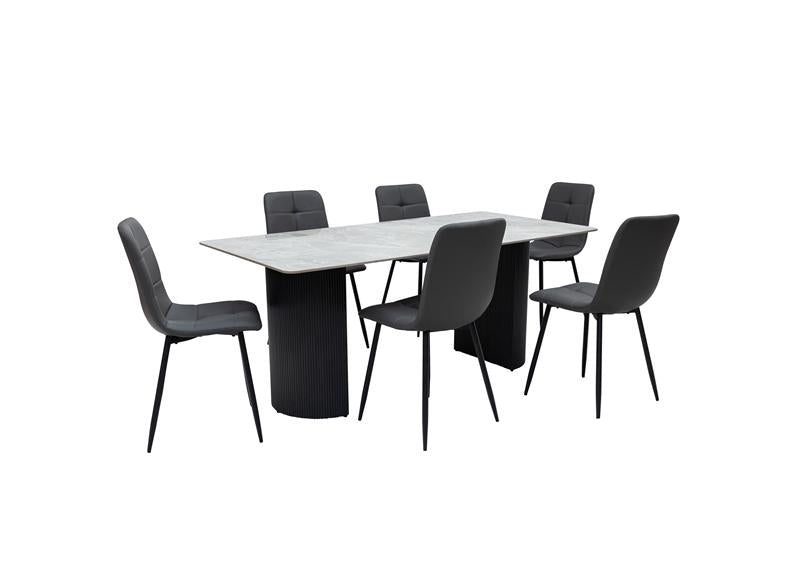 Messina Grey Or White 1.8 m Stone Dining Tables -