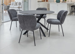 Opal Round Dining Set – Round Dining Table With Colour Matched Chairs