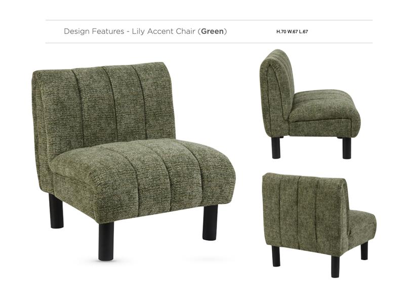 Lily Accent Chair - Green