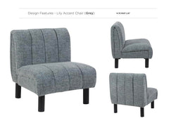 Lily Accent Chair - Grey