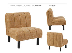 Lily Accent Chair - Mustard