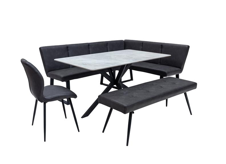 Bardo Grey Fabric Dining Chair – Charcoal Fabric Dining Chair