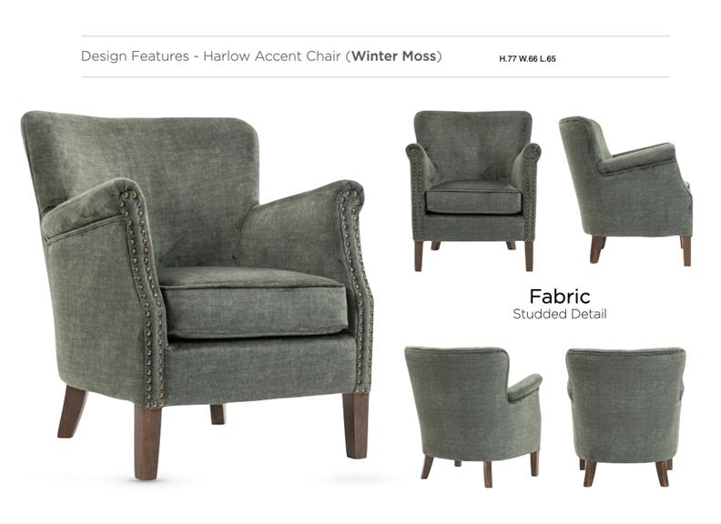 Harlow Velvet Armchair - Vogue Winter Moss