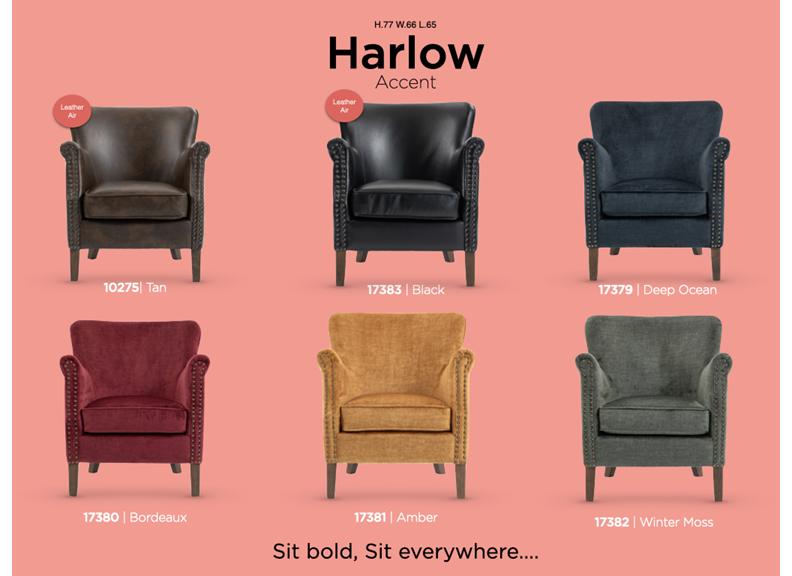 Harlow Faux Leather Armchair - Black