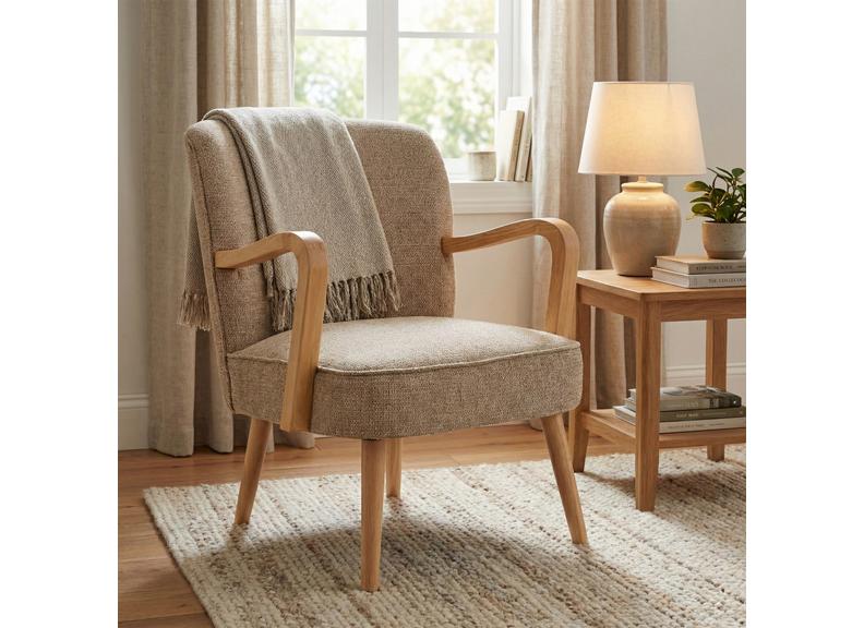 Eliza Accent Chair - Oatmeal