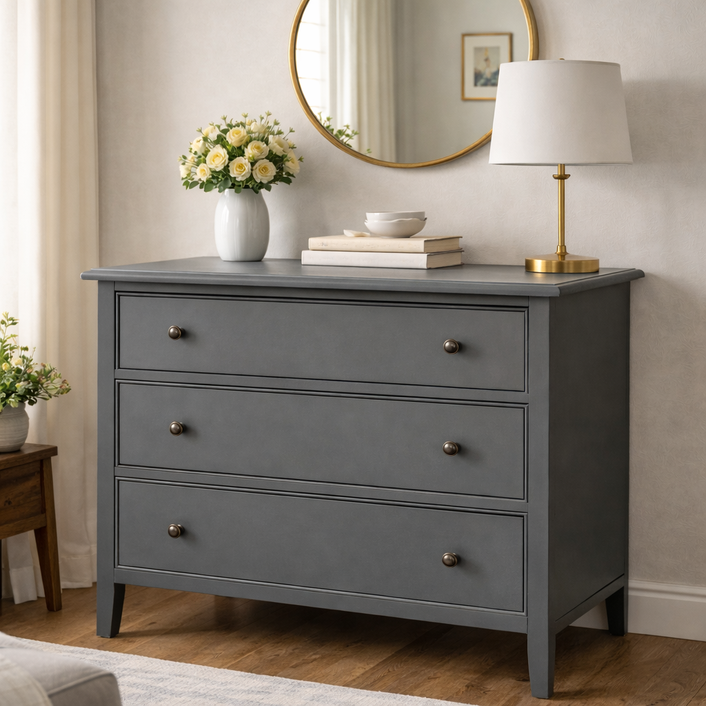 Handcrafted Painted Chest of Drawers – Floor Model