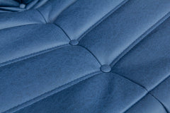 Capri Swivel Rocker Recliner Chair – Modern Reclining Accent Chair in Marine Blue