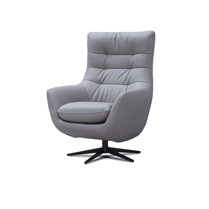 Orbit Occasional Swivel Chair – Modern Lounge Accent Chair in Pearl Grey