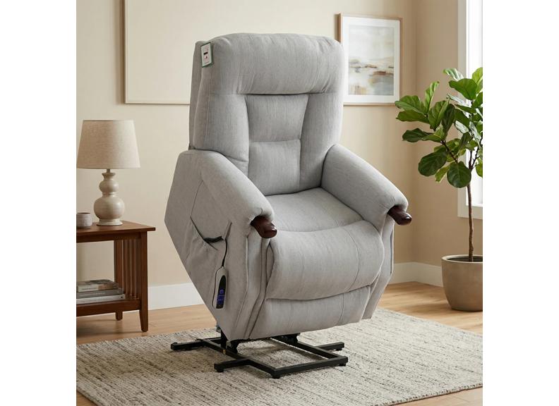Astoria Dual Motor Lift & Rise Chair Silver