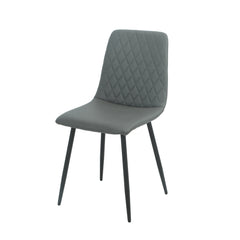 Argenta 90cm Dining Set - With Four Dark Grey Chairs