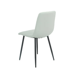 Argenta 90cm Dining Set - With Four Light Grey Chairs